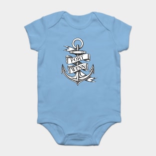 Portwenn Port Isaac Cornwall Anchor Baby Bodysuit